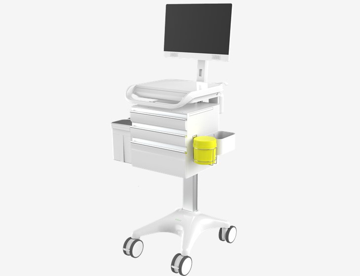 Telemedicine Cart In Hospital Trolley