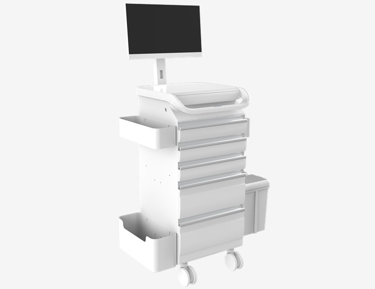 Telemedicine Cart In Hospital Trolley